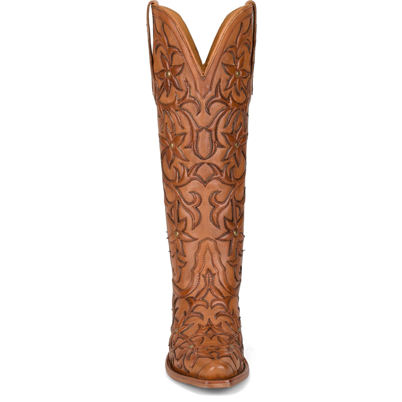 Tony Lama Women's Camila 15" Western Boots - Honey (Brown)