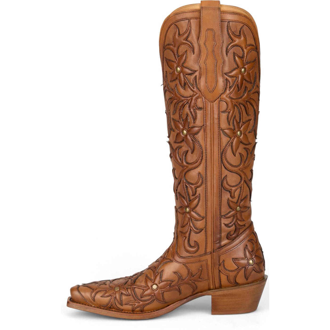 Tony Lama Women's Camila 15" Western Boots - Honey (Brown)