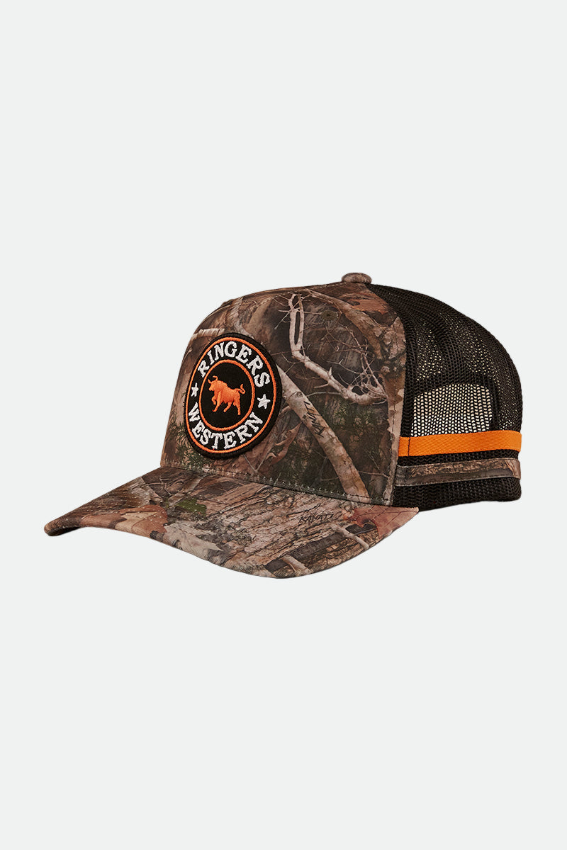 Ringers Western McCoy Trucker Cap - Camo / Orange