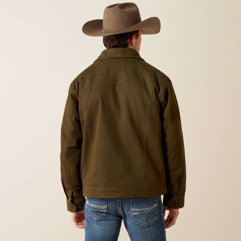 Ariat Men's Canvas Rancher Jacket - Desert Sand/Khaki
