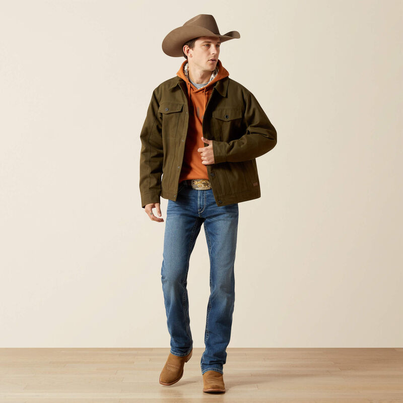 Ariat Men's Canvas Rancher Jacket - Desert Sand/Khaki