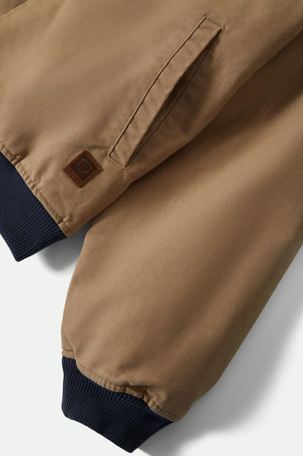 Brixton Men's Canvas Hooded Bomber Jacket