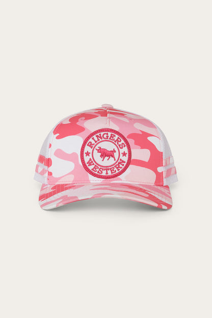 Ringers Western Kids McCoy Trucker Cap - Pink Camo