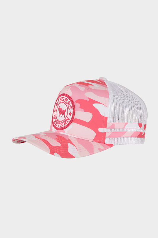 Ringers Western Kids McCoy Trucker Cap - Pink Camo