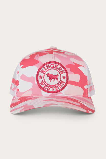 Ringers Western Kids McCoy Trucker Cap - Pink Camo