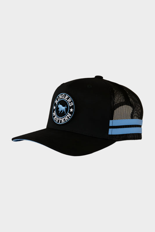 Ringers Western Kids McCoy Trucker Cap - Black/Blue