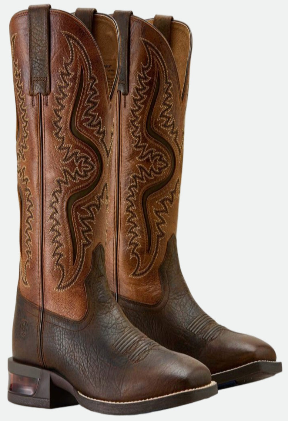 Ariat Men's Captivate Wide Square Toe Cowboy Boot - Dark Brown/Peanut Butter