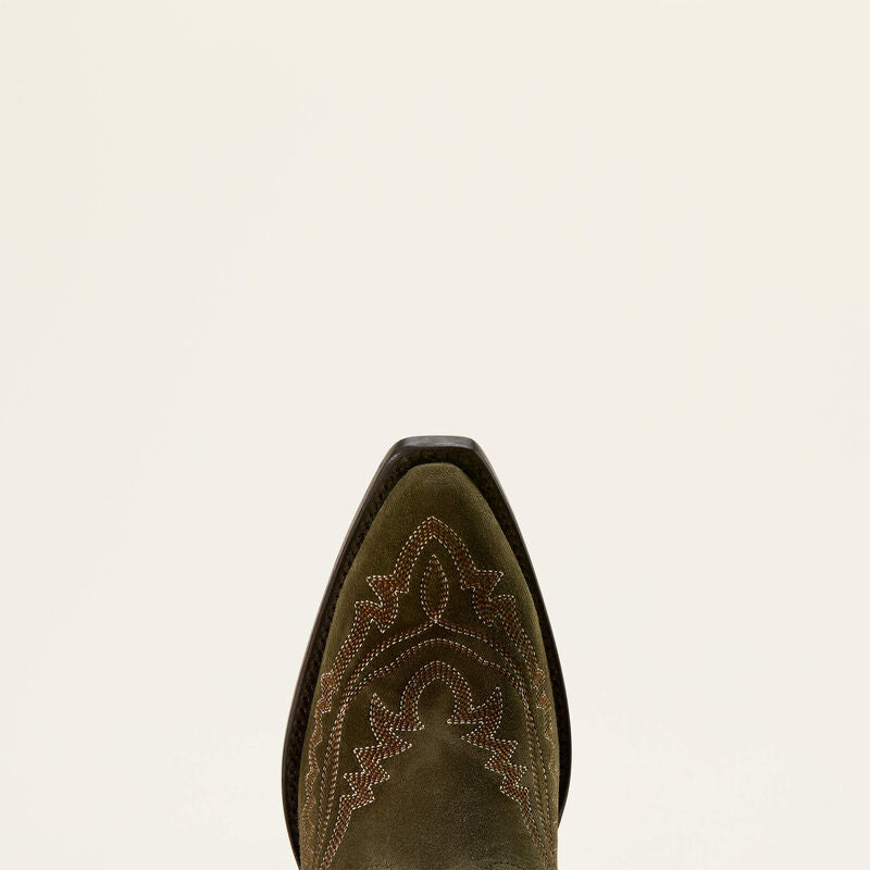 Ariat Women's Casanova X Toe Western Boot - Soft Olive Suede