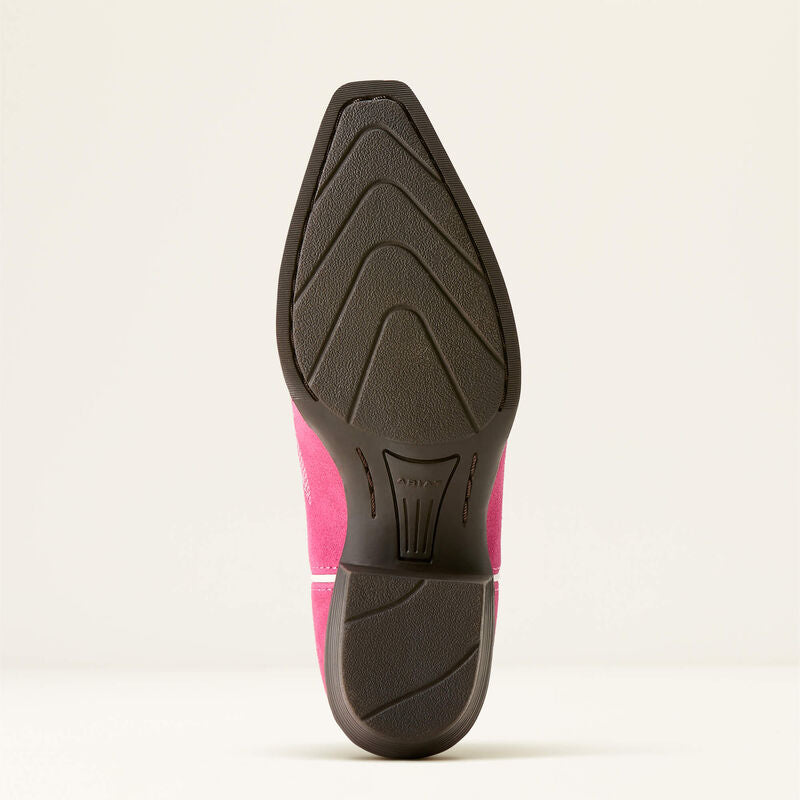 Ariat Youth Casanova Western Boot - Haute Pink Suede