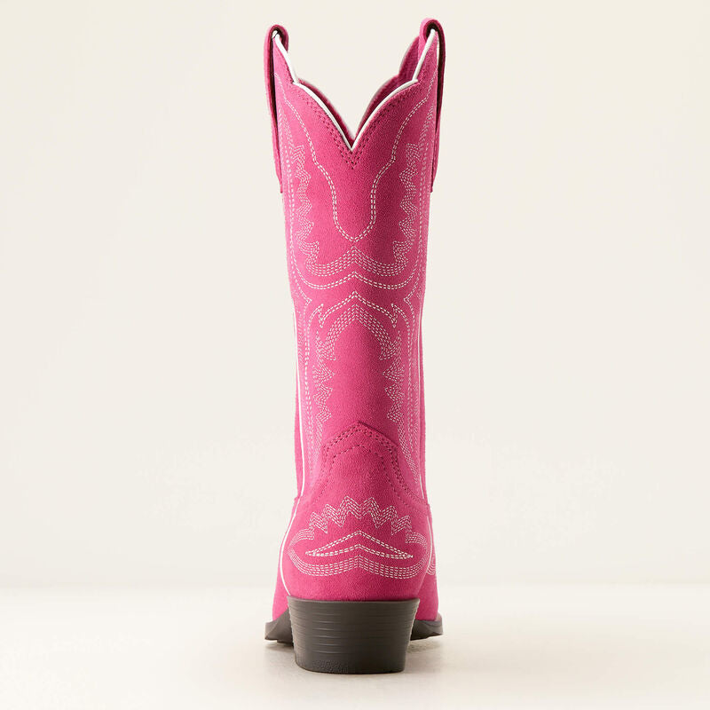 Ariat Youth Casanova Western Boot - Haute Pink Suede