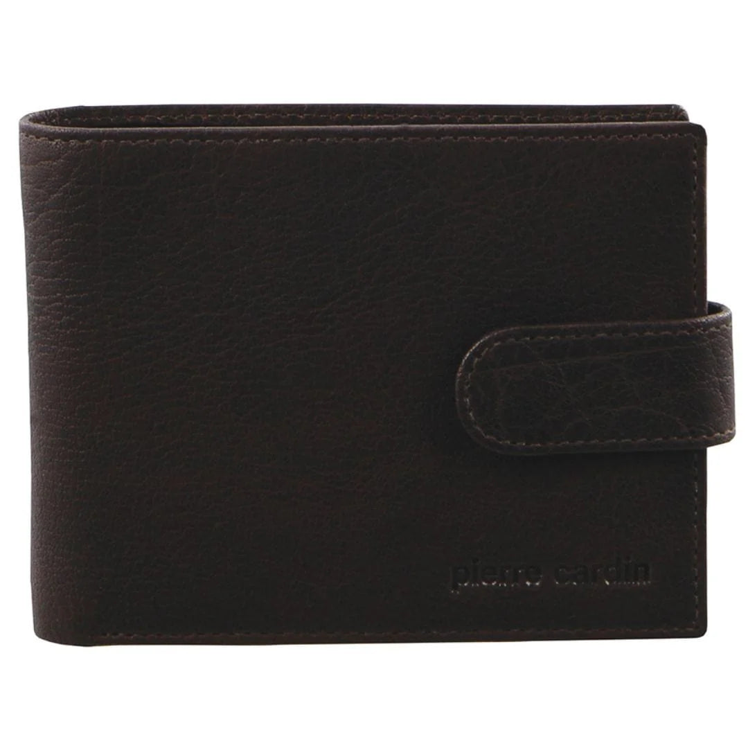 Pierre Cardin Men's Rustic Leather Bi-Fold Cash/Card Wallet