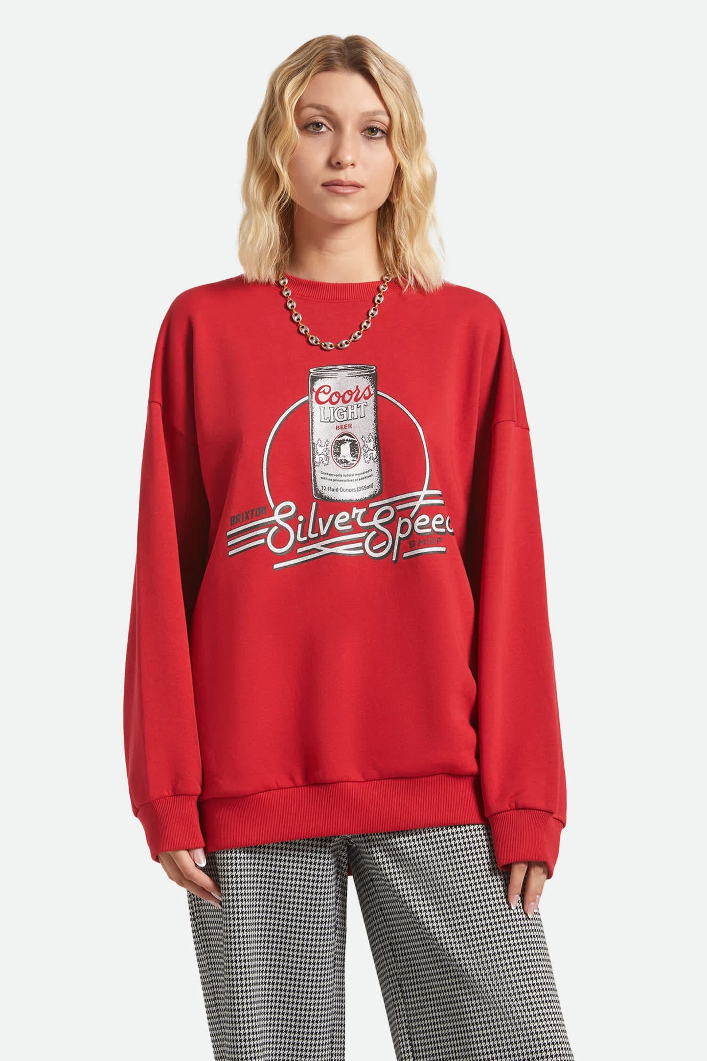 Brixton Women's Coors Light Caster Crew Fleece - Coors Red
