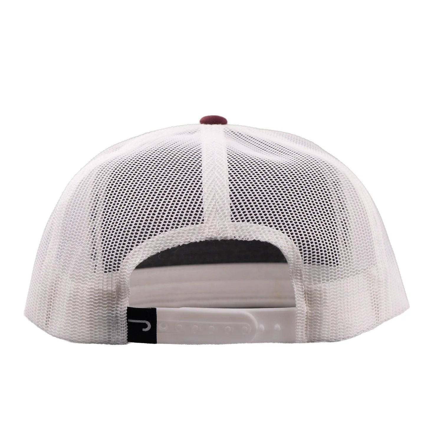 Lazy J Ranch Maroon & White Cattle King Classic Rope Trucker Hat