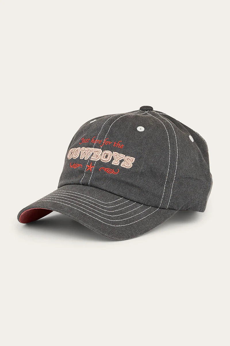 Ringers Western Women's Here For Cowboys Baseball Cap - Charcoal