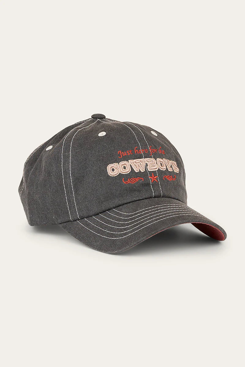 Ringers Western Women's Here For Cowboys Baseball Cap - Charcoal