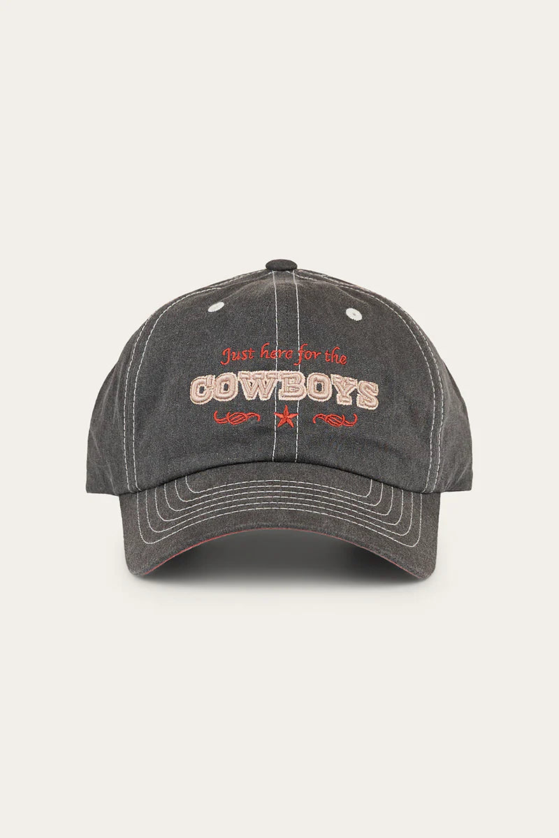 Ringers Western Women's Here For Cowboys Baseball Cap - Charcoal
