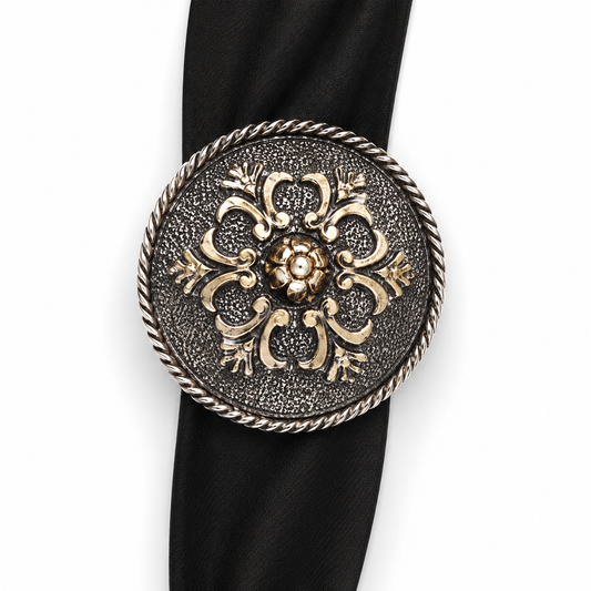 Austin Accent Scarf Slide Concho Round