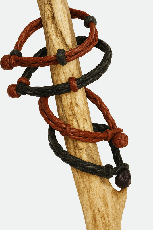 Austin Accent L Bracelet Leather Braided Men's Large