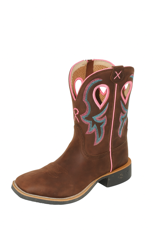 Twisted X Women's 9” Pink Tech X2 Zip Boot