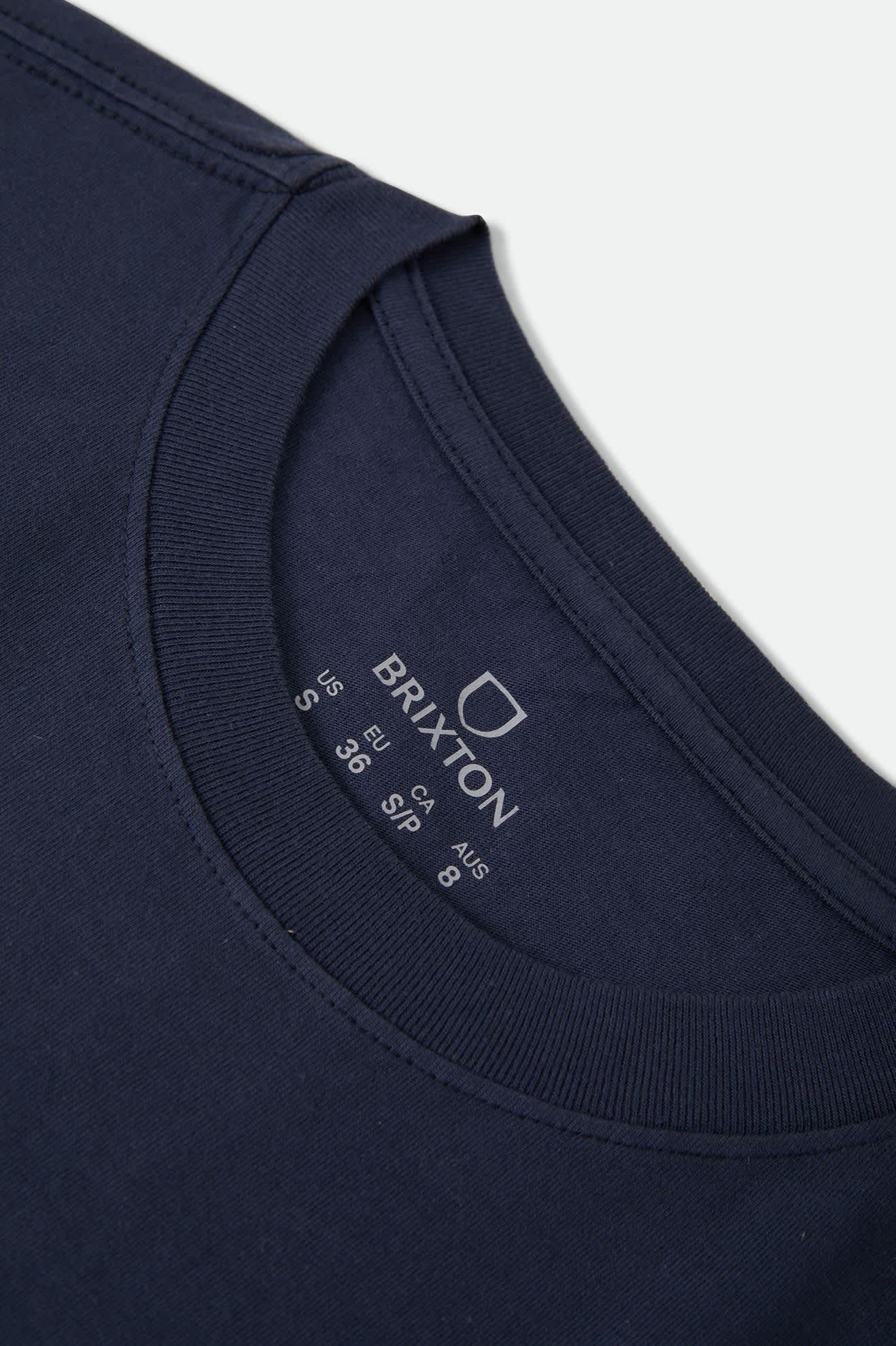 Brixton Women's Cherryland Boxy Cropped Crew - Washed Navy