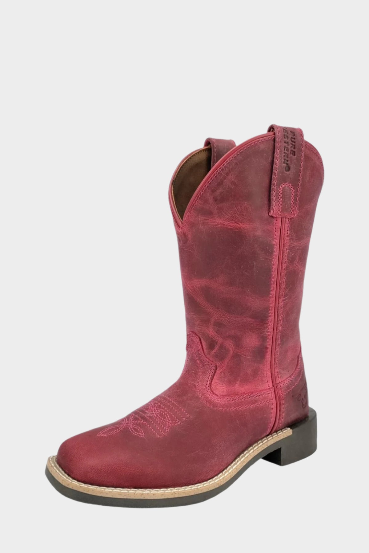 Pure Western Children’s Cassie Boot - RASPBERRY