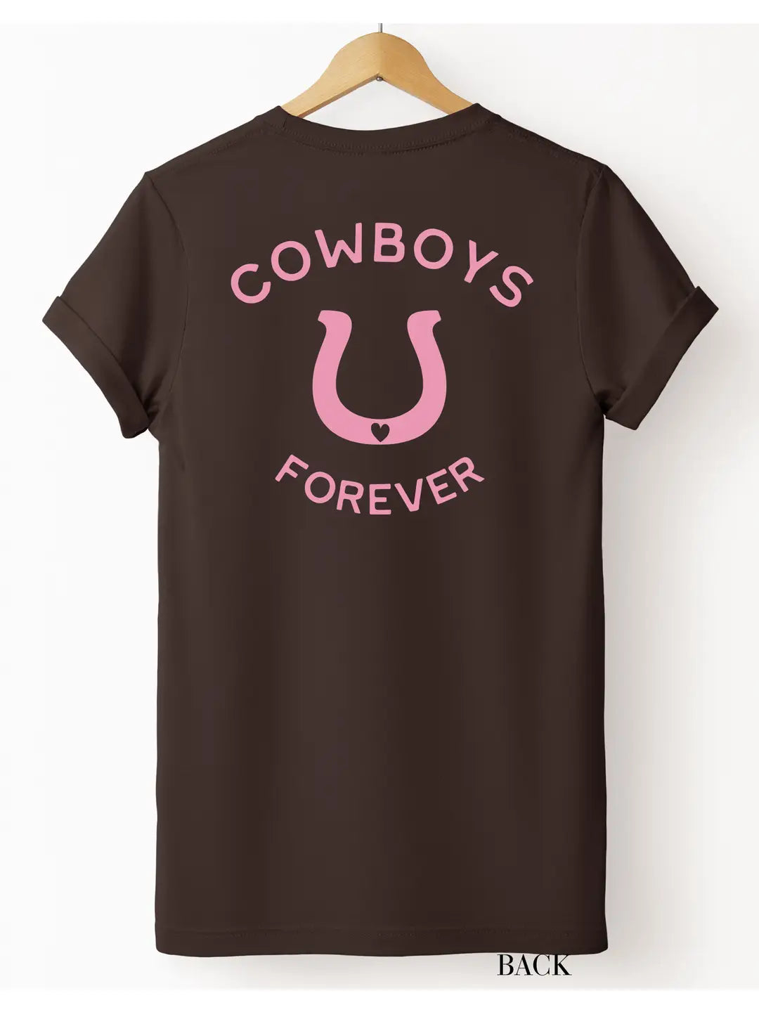 Ali Dee Cowboys Forever Tee - Chocolate