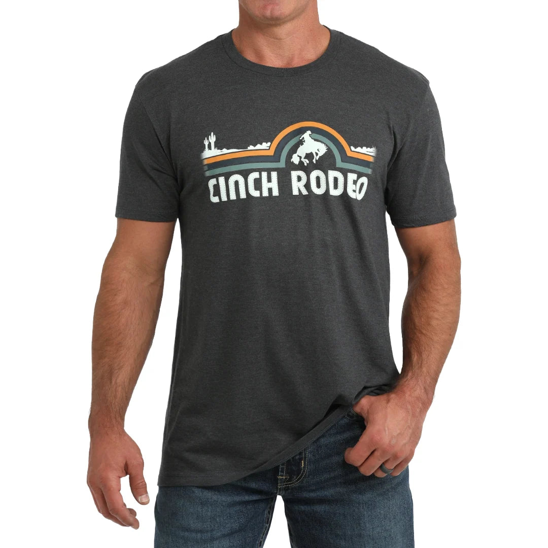 Cinch Men's Navy Heather Graphic Tee