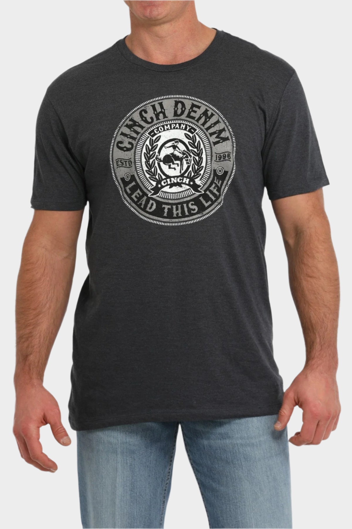 Cinch Men's Short Sleeve Navy T-Shirt - Navy