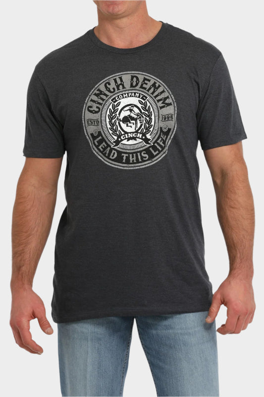 Cinch Men's Short Sleeve Navy T-Shirt - Navy
