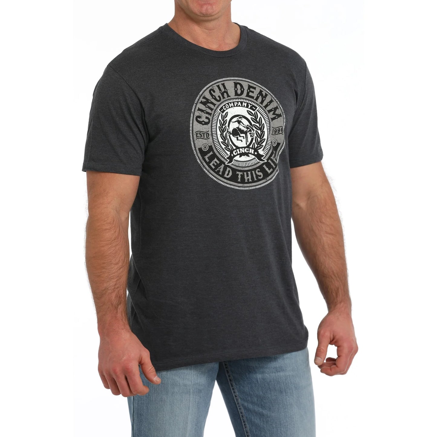 Cinch Men's Short Sleeve Navy T-Shirt - Navy