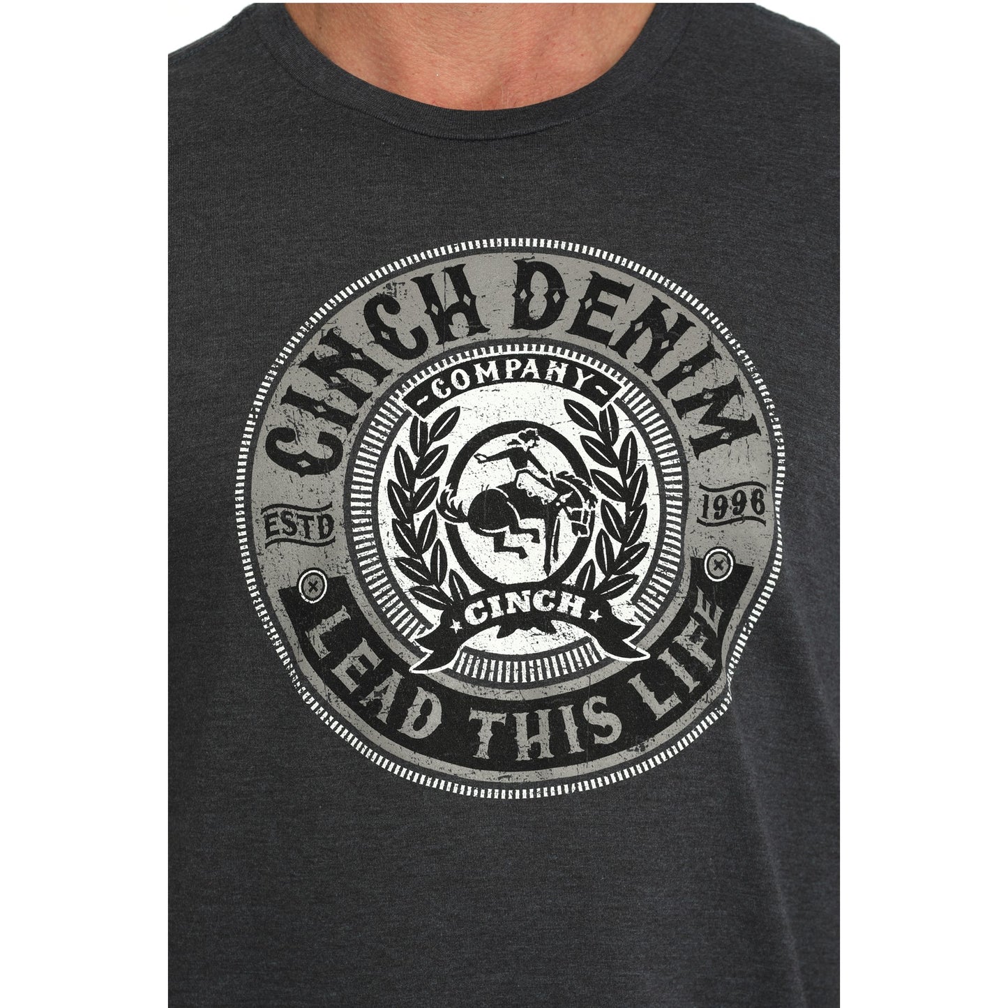 Cinch Men's Short Sleeve Navy T-Shirt - Navy