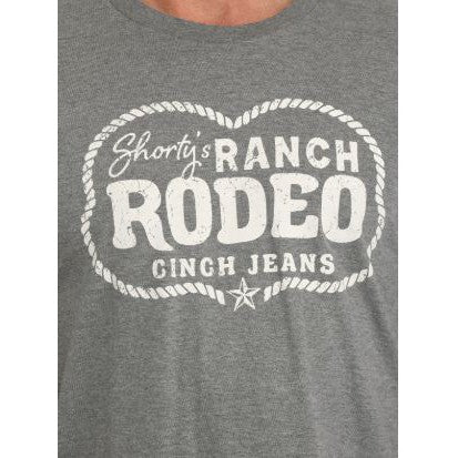 Cinch Men's Short Sleeve Tee Shirt- Grey
