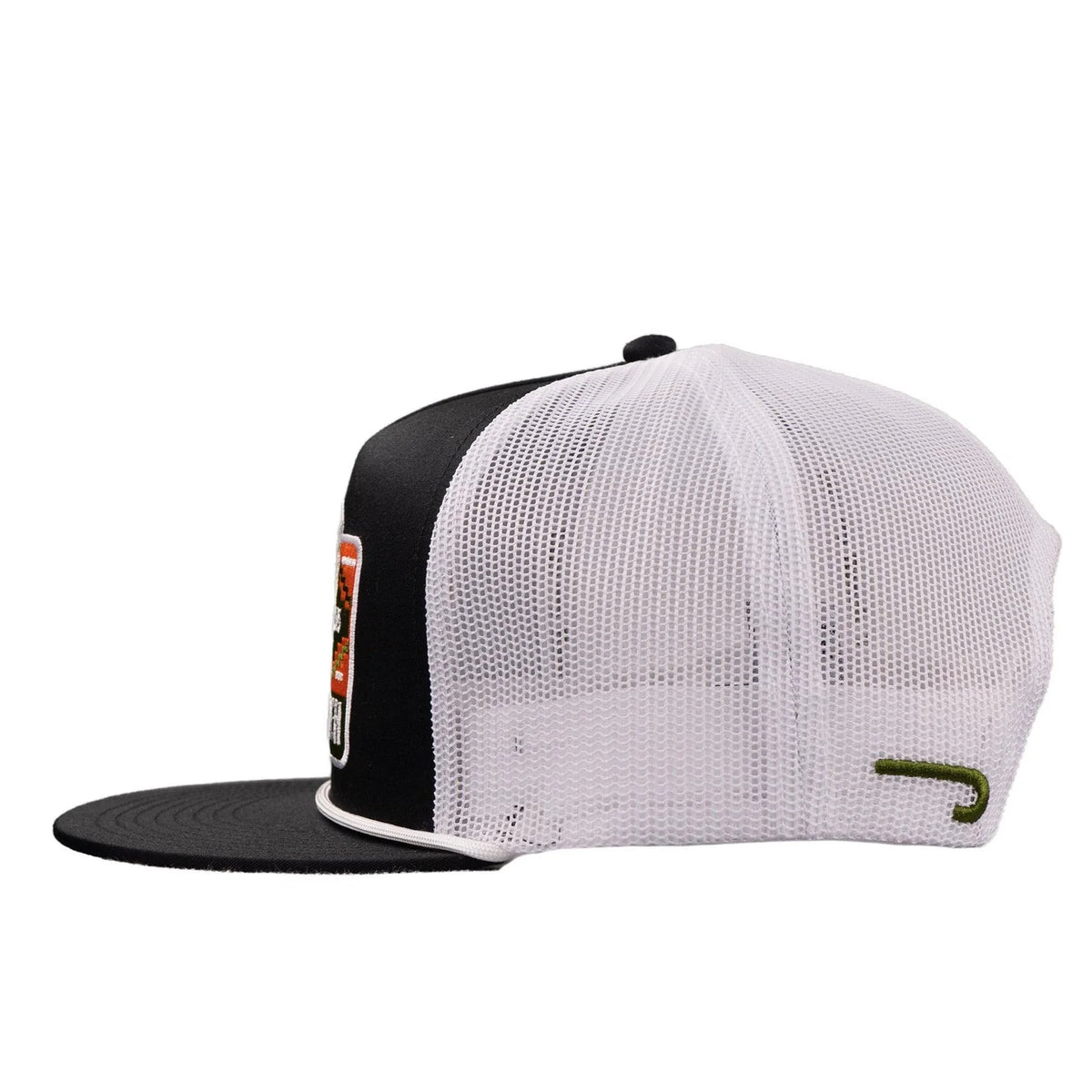 Lazy J Ranch Black & White Presidio Classic Rope Trucker Hat