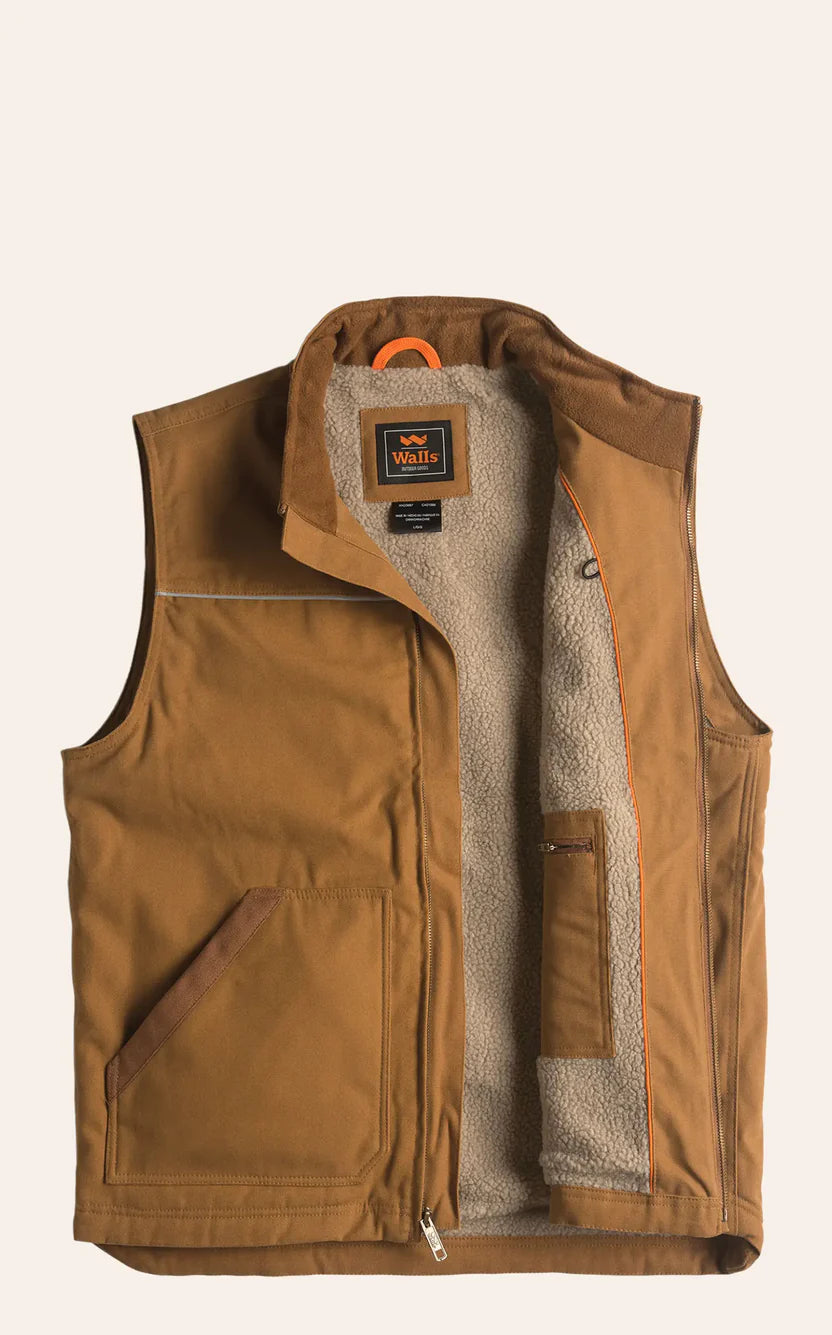 Walls Coleman Sherpa-Lined DWR Duck Work Vest