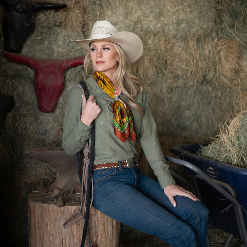 Fringe Scarves Comic Cowboy