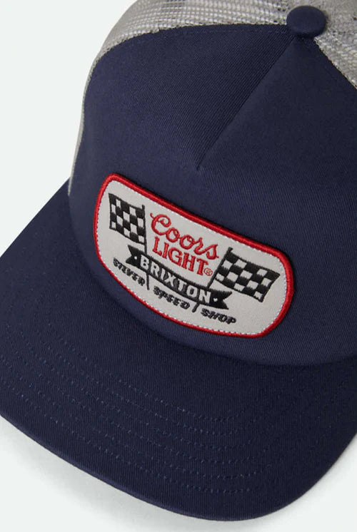 Brixton Coors Light Pit Stop MP Trucker Navy/Silver