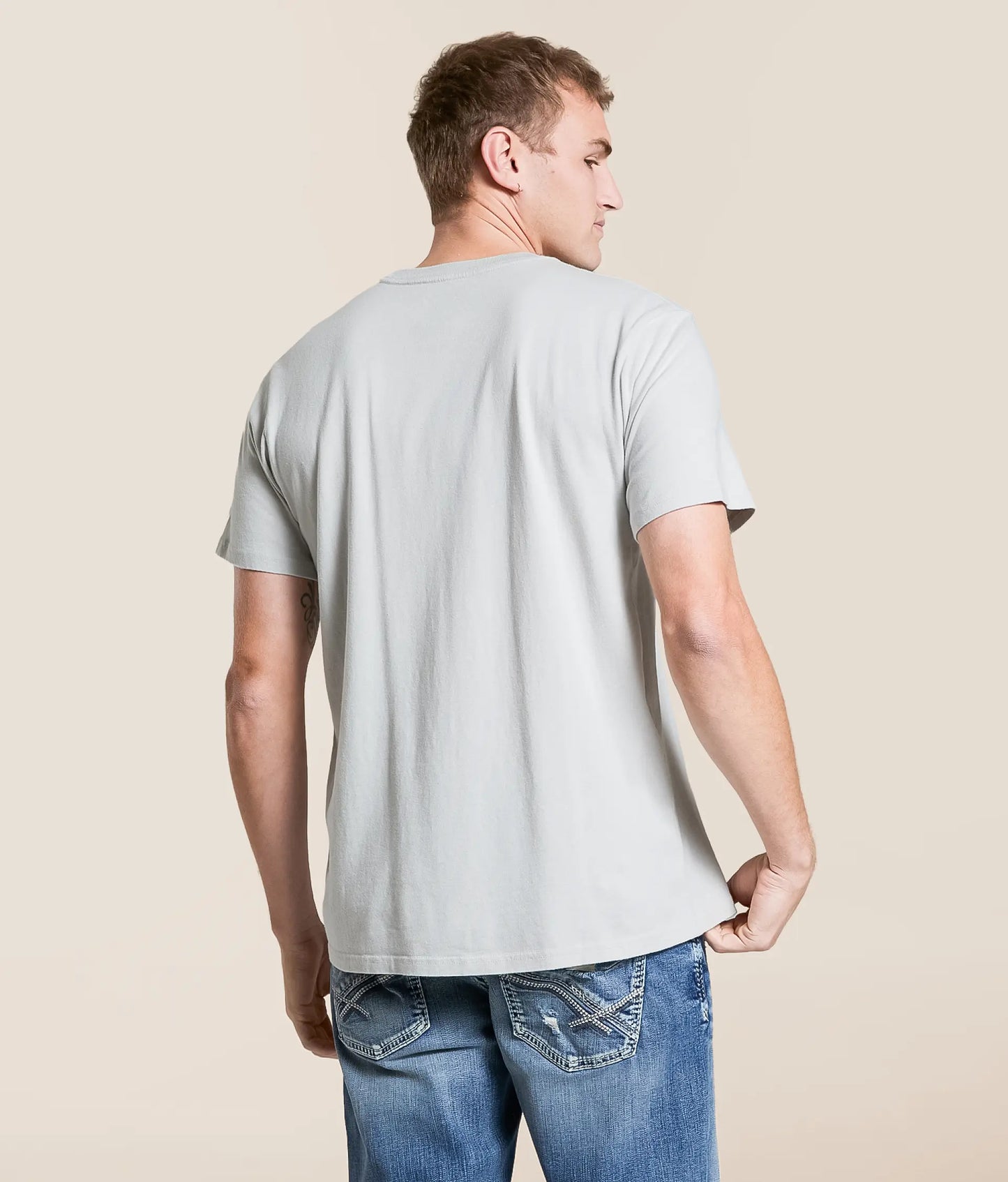 Brixton Men's Coors Light Caster T-Shirt - Silver
