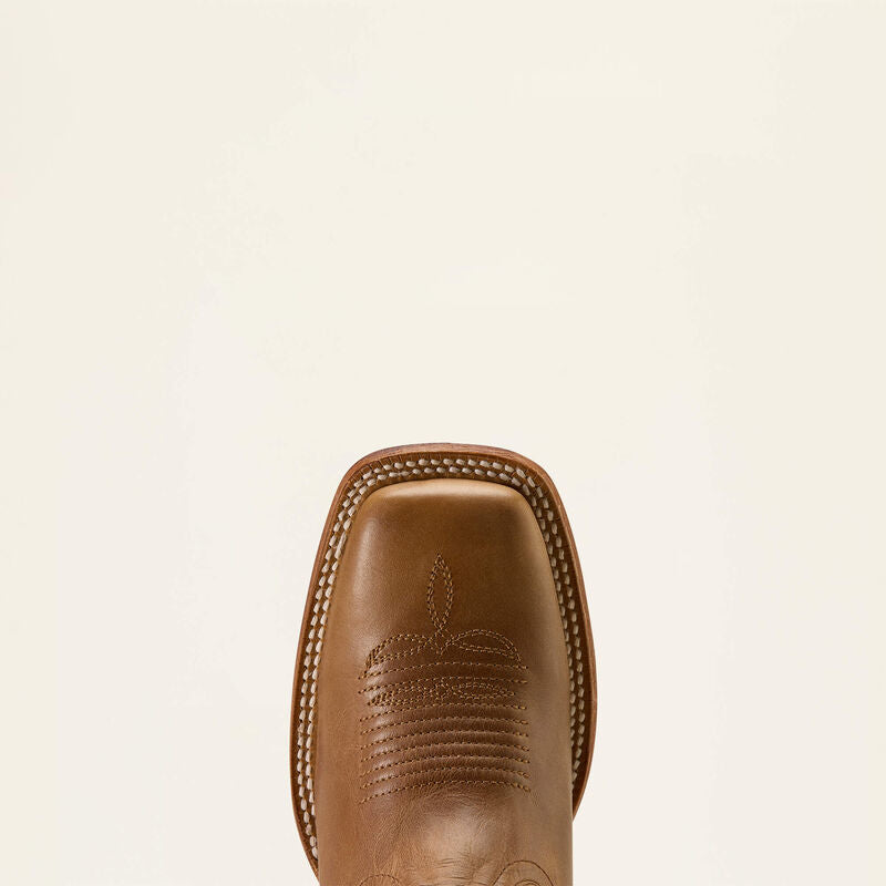 Ariat Women's County Lane Wide Square Toe Western Boot - Natural Tan