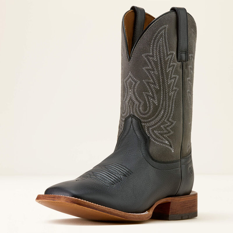 County_Roads_Nightshade Black Gunmetal Grey Suede