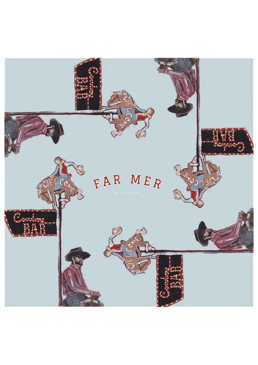 FAR MER 'Cowboy Bar' Cotton Bandana Scarf