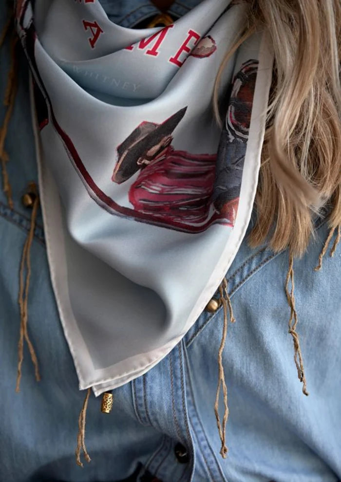 FAR MER 'Cowboy Bar' Cotton Bandana Scarf