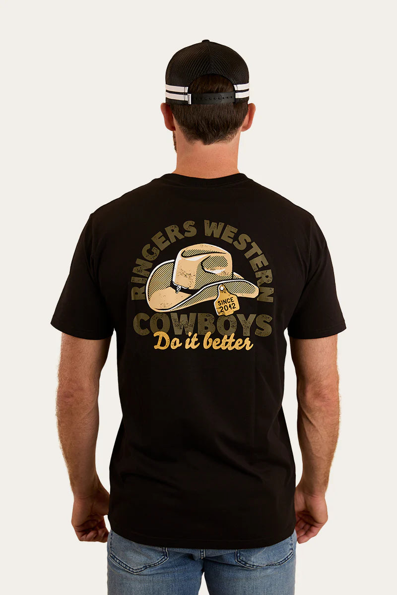 Ringers Western Unisex Cowboys Do It Better T-Shirt - Black
