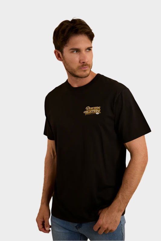 Ringers Western Mens Cowboys Can Dance Loose Fit T-Shirt - Black