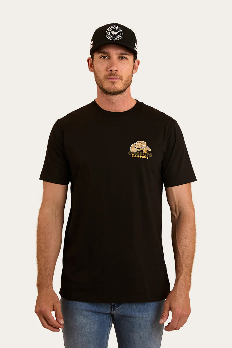 Ringers Western Unisex Cowboys Do It Better T-Shirt - Black