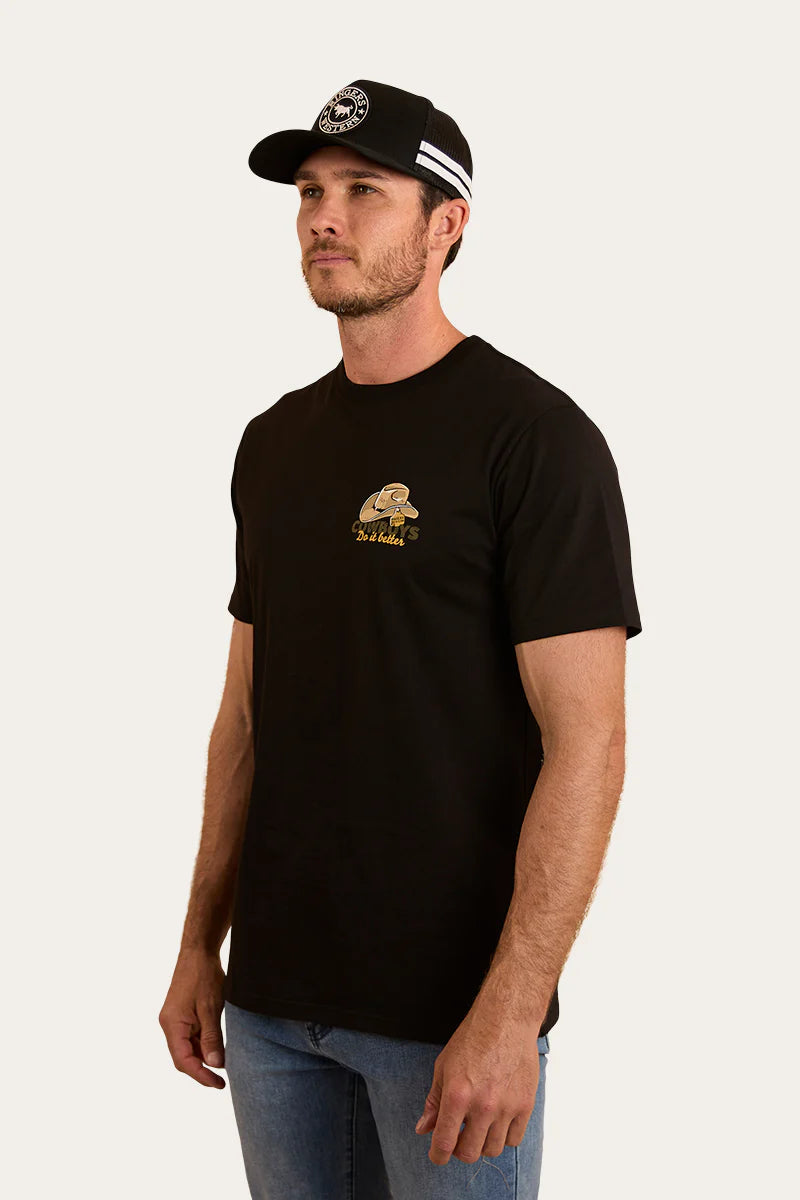 Ringers Western Unisex Cowboys Do It Better T-Shirt - Black