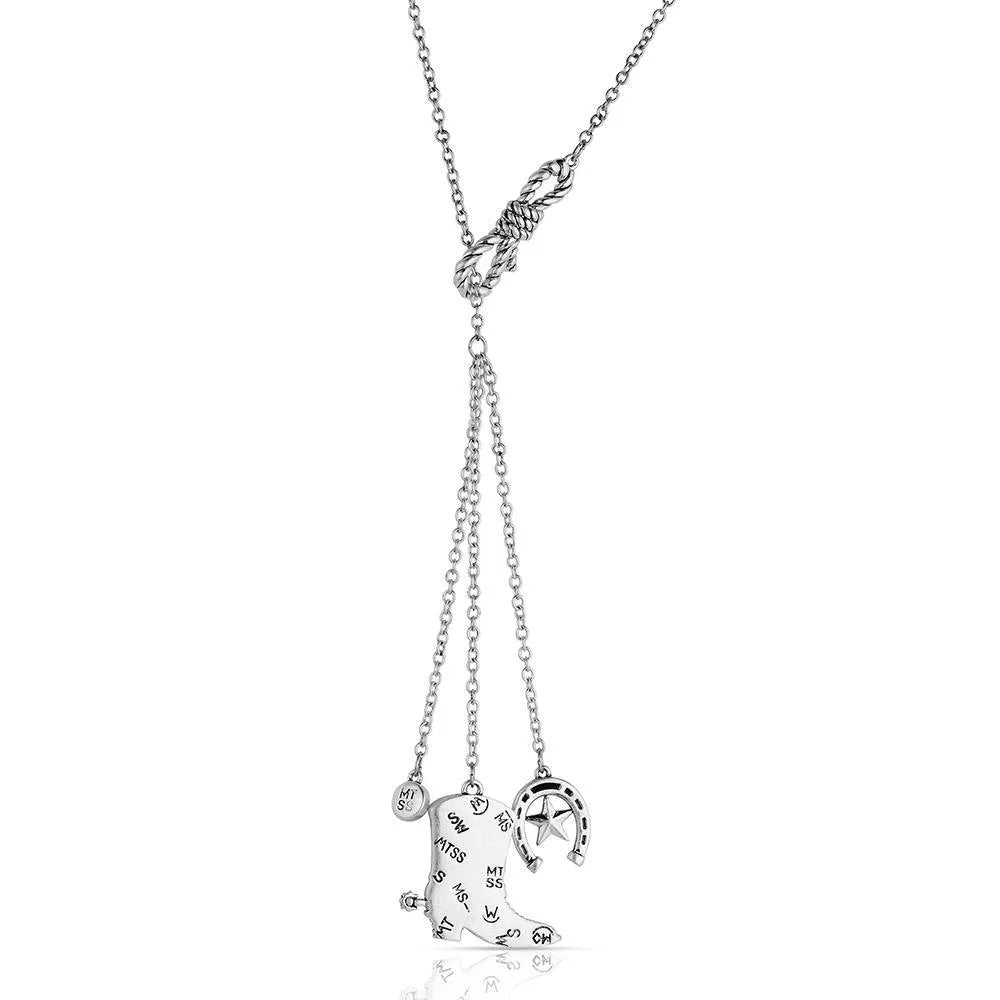 Montana Cowgirl Kind Charm Necklace
