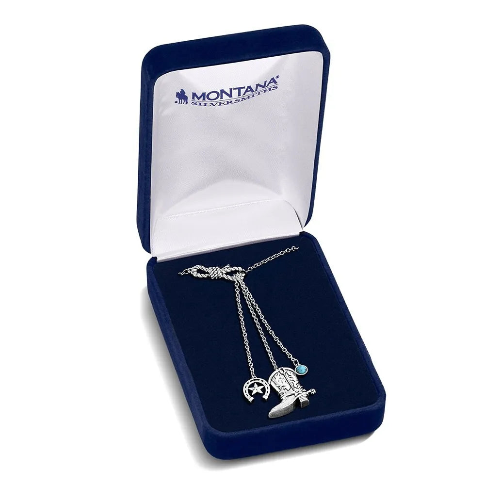 Montana Cowgirl Kind Charm Necklace