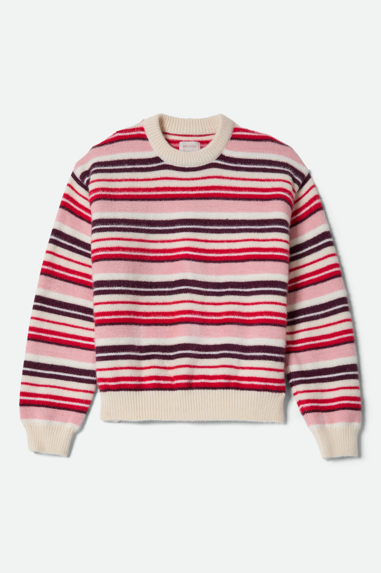 Brixton Women's Cozy Crew Sweater - Multi Stripe
