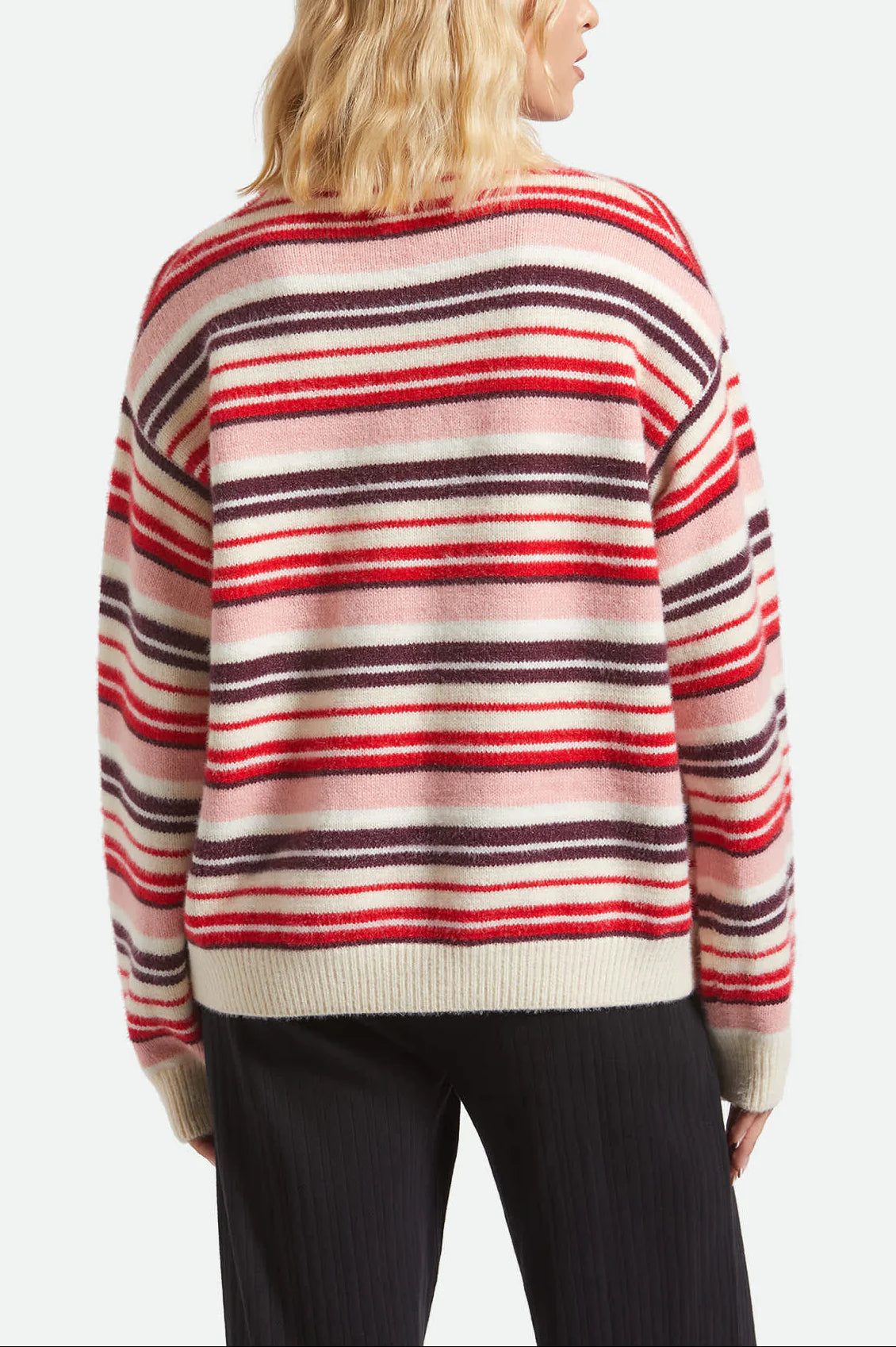 Brixton Women's Cozy Crew Sweater - Multi Stripe