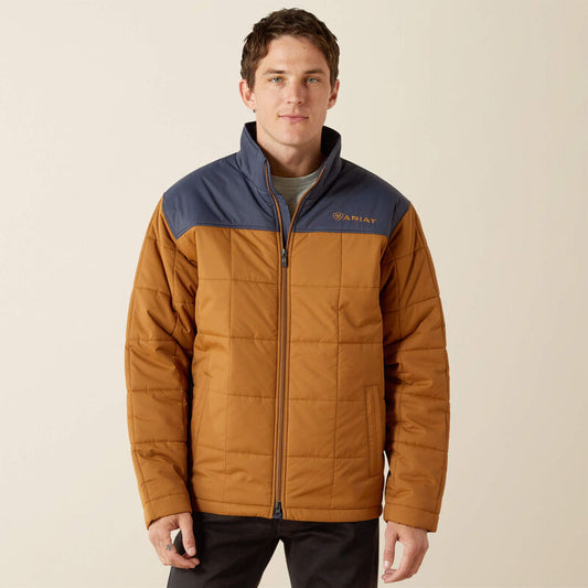 Ariat Men's Crius Insulated Jacket -  Blue Nights/Almond Khaki